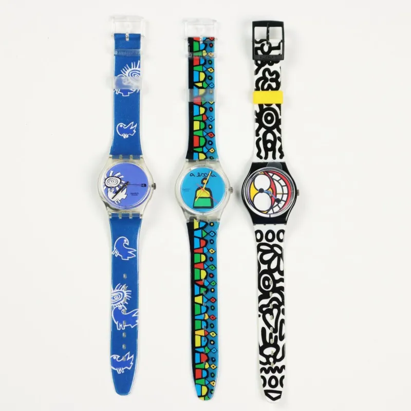 Pamono Colours Swatch Watches, Set of 4> Watches