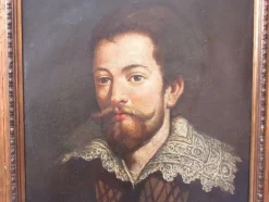 Pamono Colsnittier, Portrait of Man, 18th Century, Oil on Canvas, Framed><noscript><img width=