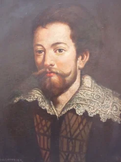 Pamono Colsnittier, Portrait of Man, 18th Century, Oil on Canvas, Framed><noscript><img width=
