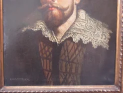 Pamono Colsnittier, Portrait of Man, 18th Century, Oil on Canvas, Framed><noscript><img width=