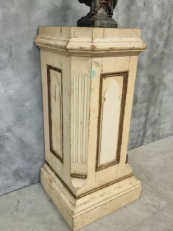 Best Pamono Column Church Column Wooden Pedestal, 1890s
