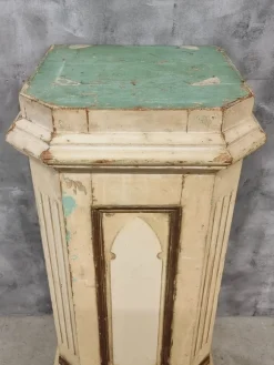 Best Pamono Column Church Column Wooden Pedestal, 1890s