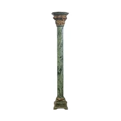 Discount Pamono Column in Lacquered and Gilded Wood