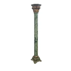 Discount Pamono Column in Lacquered and Gilded Wood