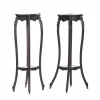 Clearance Pamono Columns in Carved Wood, Set of 2