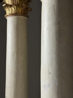 Pamono Columns with Gilded Capitals, 18th Century, Set of 2><noscript><img width=