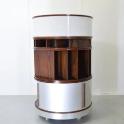 New Pamono Combi Center Series Storage Unit with Wooden Frame by Joe Colombo, 1960s