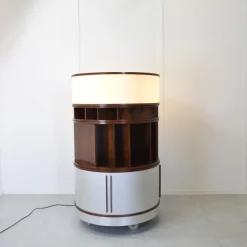 New Pamono Combi Center Series Storage Unit with Wooden Frame by Joe Colombo, 1960s