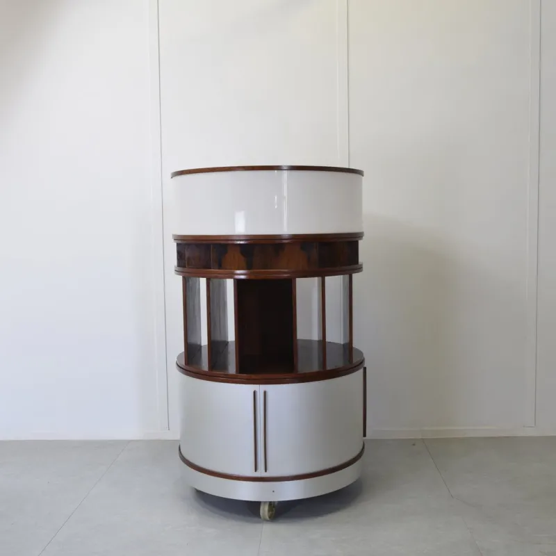 New Pamono Combi Center Series Storage Unit with Wooden Frame by Joe Colombo, 1960s