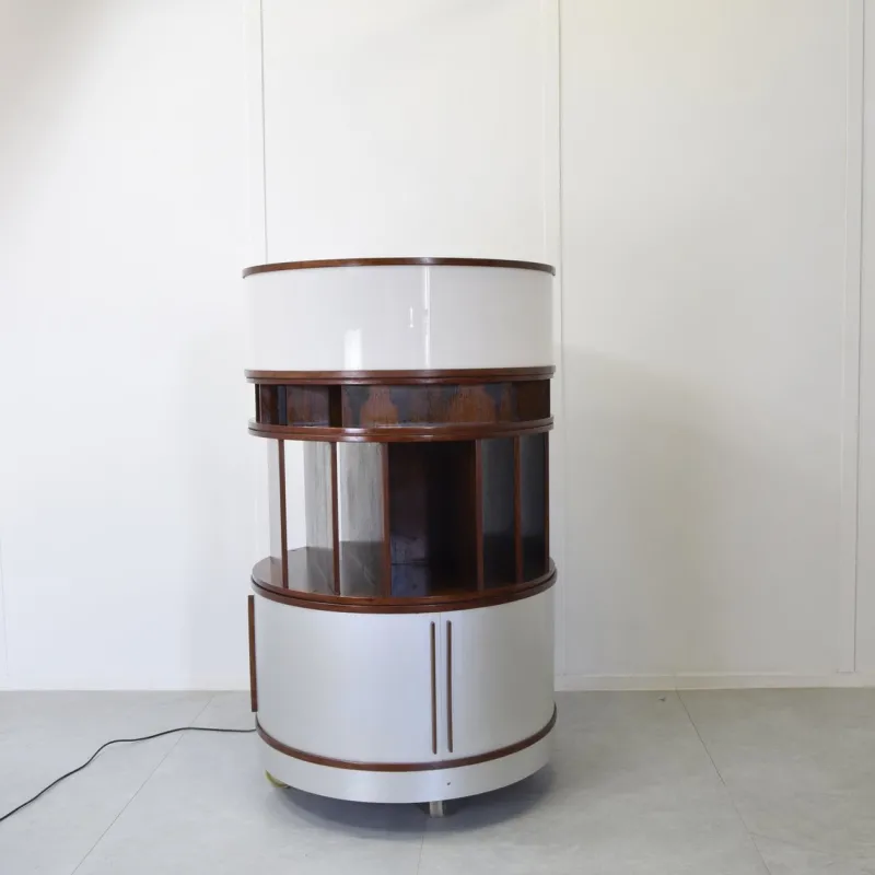 New Pamono Combi Center Series Storage Unit with Wooden Frame by Joe Colombo, 1960s