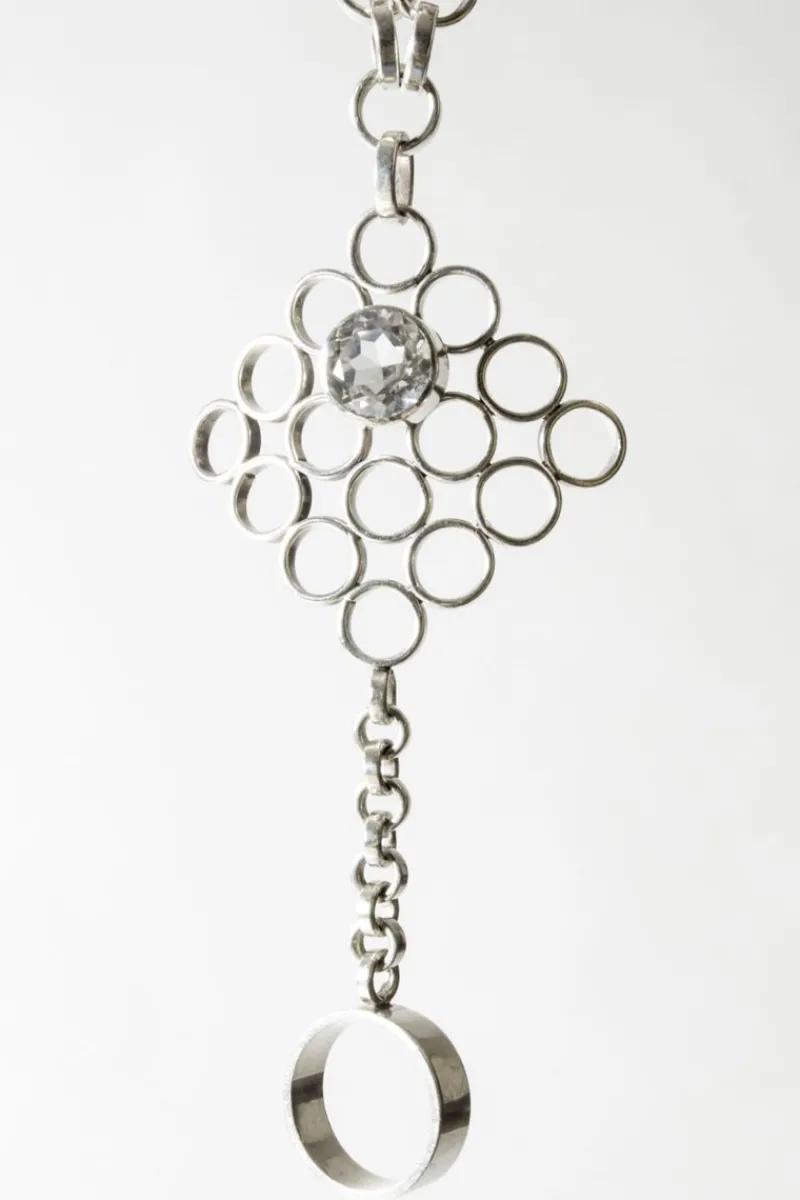 Pamono Combined Silver Ring and Bracelet by Cecilia Johansson, 1968> Bracelets
