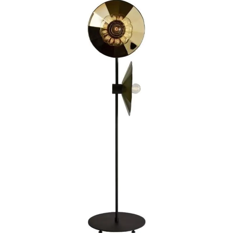 Pamono Cometa Floor Lamp in Gold Fractale by Radar> Floor Lamps