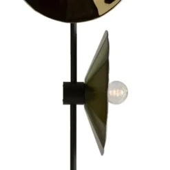 Pamono Cometa Floor Lamp in Gold Fractale by Radar><noscript><img width=
