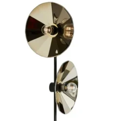 Pamono Cometa Floor Lamp in Gold Fractale by Radar><noscript><img width=