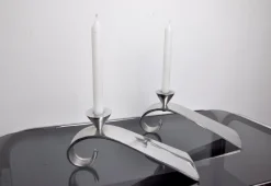 New Pamono Comma Candlesticks attributed to Matthew Hilton, England, 1980s, Set of 2