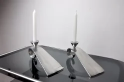 New Pamono Comma Candlesticks attributed to Matthew Hilton, England, 1980s, Set of 2