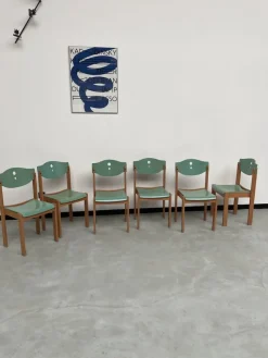 New Pamono Community Chairs, 1980s, Set of 6