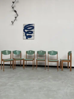New Pamono Community Chairs, 1980s, Set of 6