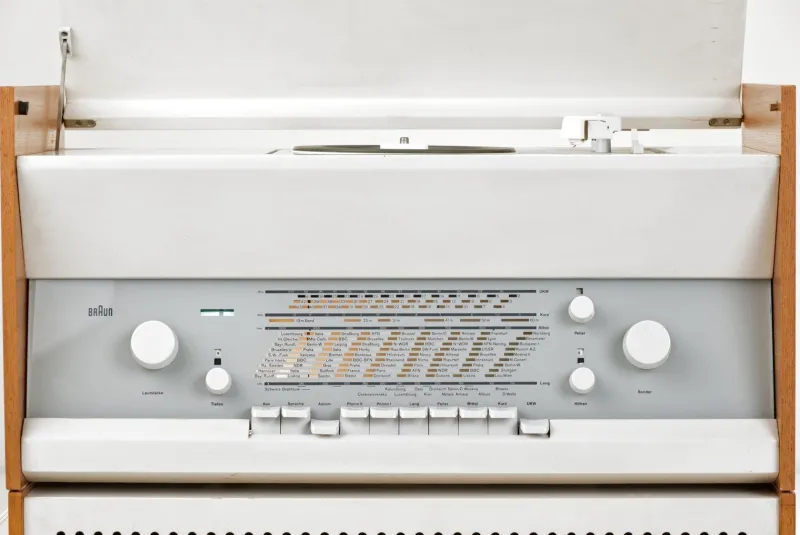 Pamono Compact Device - Atelier 11 + Box L 11 by Dieter Rams for Braun Ag, Germany, 1961, Set of 2> Electronics