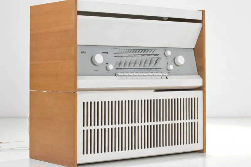 Pamono Compact Device - Atelier 11 + Box L 11 by Dieter Rams for Braun Ag, Germany, 1961, Set of 2> Electronics