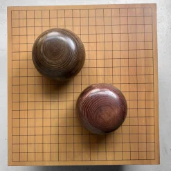 Hot Pamono Complete Go Board in Kaya Wood Japan, 1960s, Set of 3