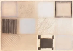 Discount Pamono Composition - Original Mixed Media on Paper by Guido Strazza - 1979 1979