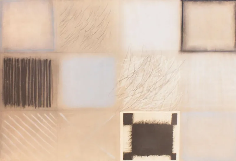 Discount Pamono Composition - Original Mixed Media on Paper by Guido Strazza - 1979 1979