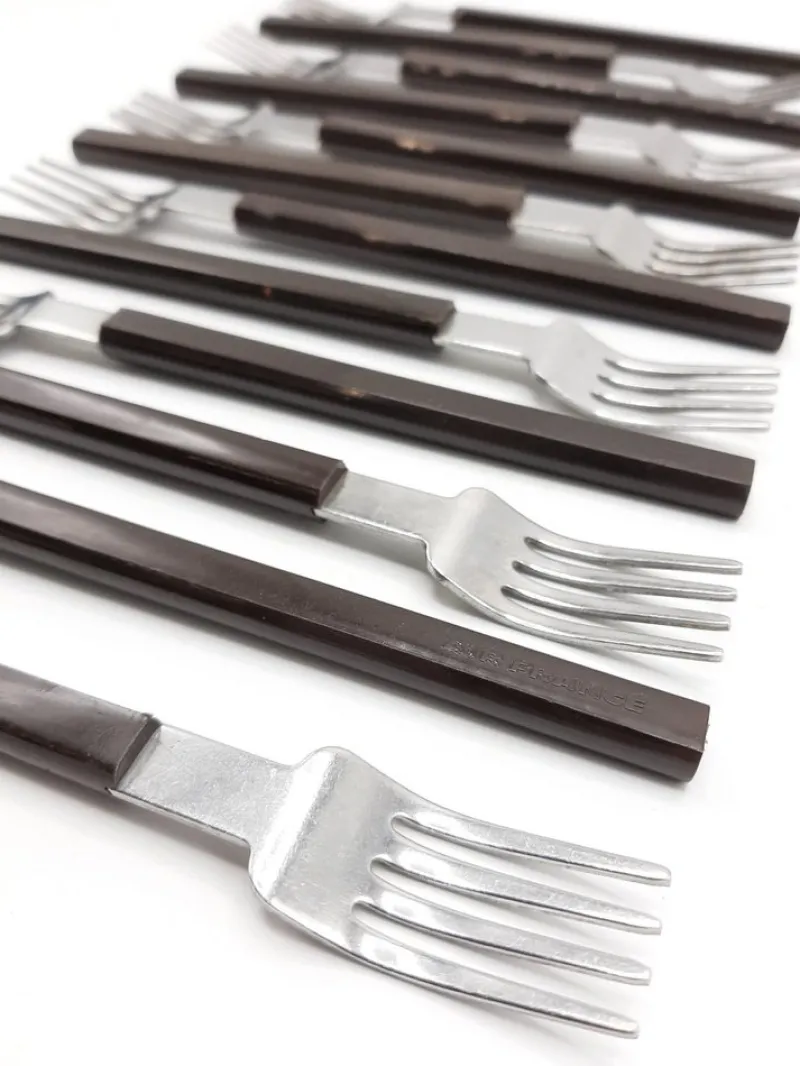 Pamono Concorde Cutlery attributed to Raymond Loewy for Air France, 1970s, Set of 36> Cutlery & Serving Utensils