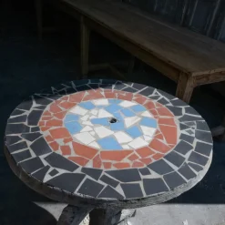 Pamono Concrete Garden Pedestal Table, 1950s><noscript><img width=