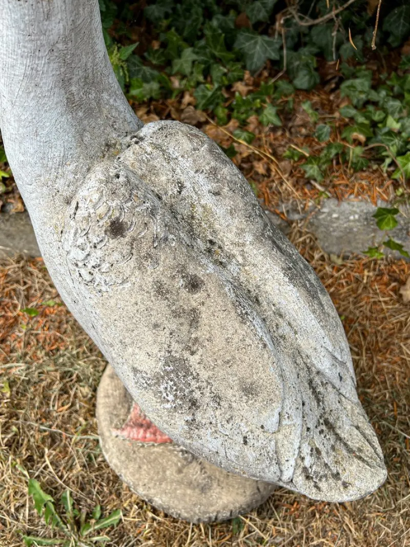 Sale Pamono Concrete Stone Geese Garden Sculptures, 1950s, Set of 2