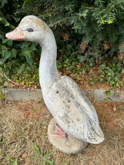 Sale Pamono Concrete Stone Geese Garden Sculptures, 1950s, Set of 2