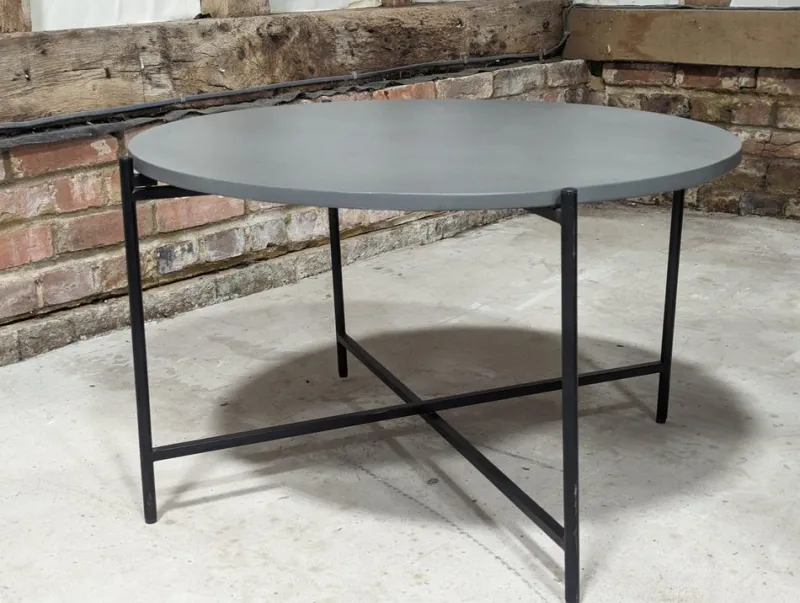 Best Pamono Concrete Top Round Outdoor Table