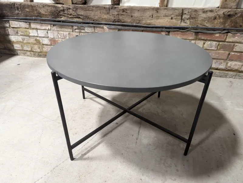 Best Pamono Concrete Top Round Outdoor Table
