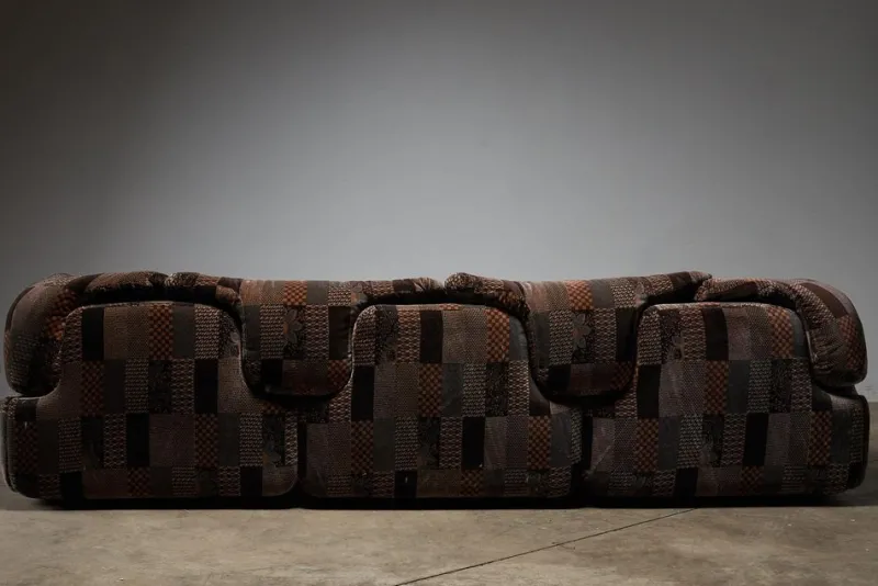 Hot Pamono Confidential 3-Seater Sofa, 2-Seater Sofa and Lounge Chair attributed to Alberto Rosselli for Saporiti, 1970s, Set of 3