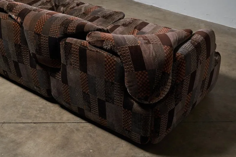Hot Pamono Confidential 3-Seater Sofa, 2-Seater Sofa and Lounge Chair attributed to Alberto Rosselli for Saporiti, 1970s, Set of 3