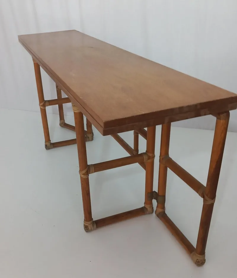 Pamono Console Table by Lyda Levi for McGuire, 1970s