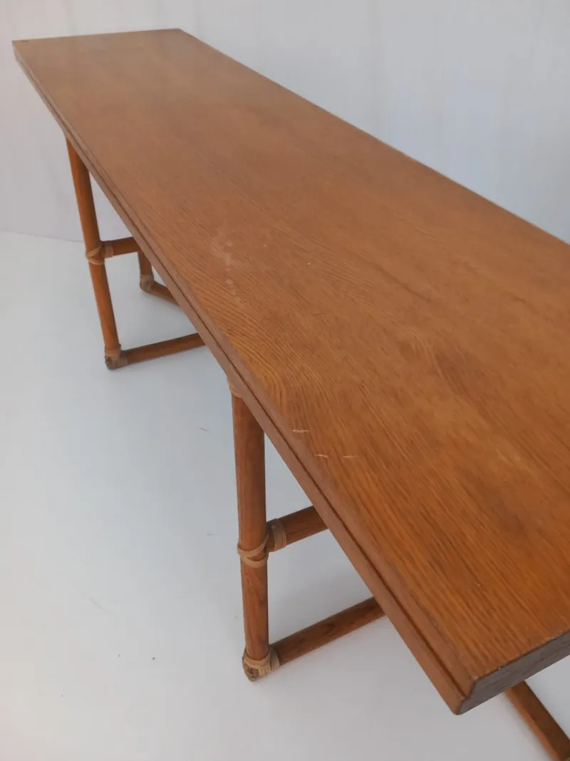 Pamono Console Table by Lyda Levi for McGuire, 1970s