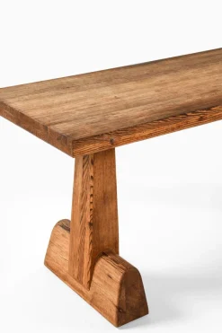 Pamono Console Table in Acid-Stained Pine attributed to Axel Einar Hjorth, 1932><noscript><img width=