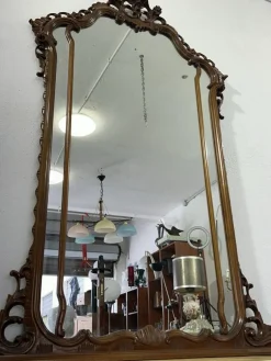 Sale Pamono Console Table with Carved Mirror, 1920s
