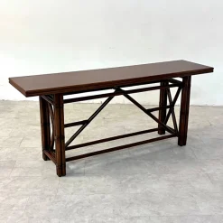 Hot Pamono Console with Flap from Lyda Levi for McGuire, 1970s