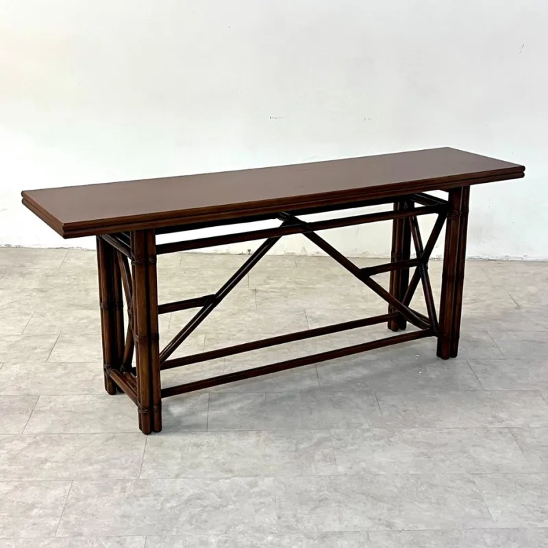 Hot Pamono Console with Flap from Lyda Levi for McGuire, 1970s