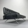 Pamono Constanze Daybed in Black Leather by Johannes Spalt for Wittmann, Vienna, 1960s> Daybeds & Chaises Lounges