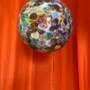 Pamono Contemporany Murrine Sphere Lamp in Murano Style Glass from Simoeng> Ceiling Lights