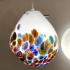 Pamono Contemporany Murrine Sphere Lamp in Murano Style Glass from Simoeng> Ceiling Lights