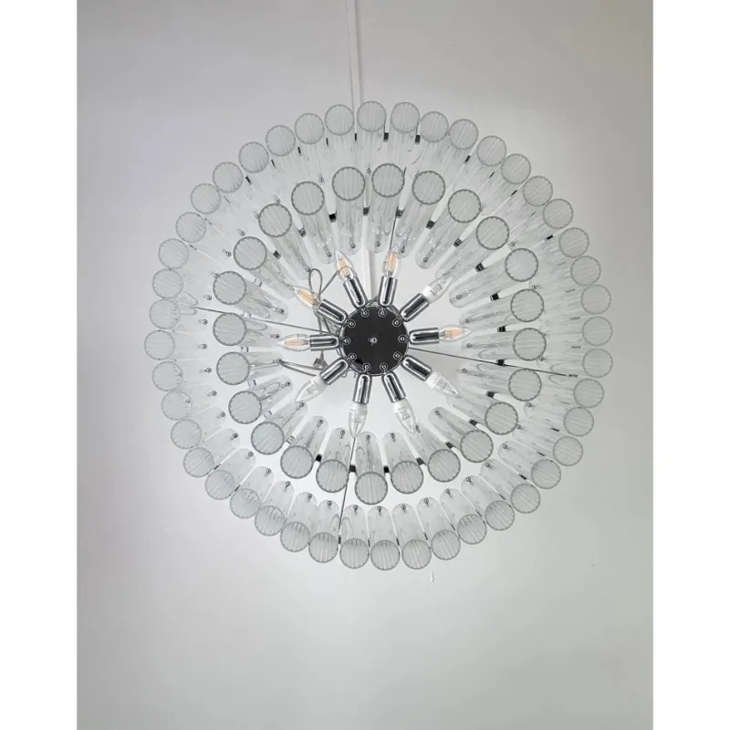 Pamono Contempory Striped Cylinders Chandelier by Simoeng> Ceiling Lights