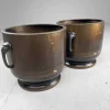 Outlet Pamono Copper Hibachi Set, Japan, 1890s, Set of 2