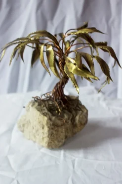 Pamono Copper Palm Tree Sculpture by Daniel d'Haeseleer, 1970s