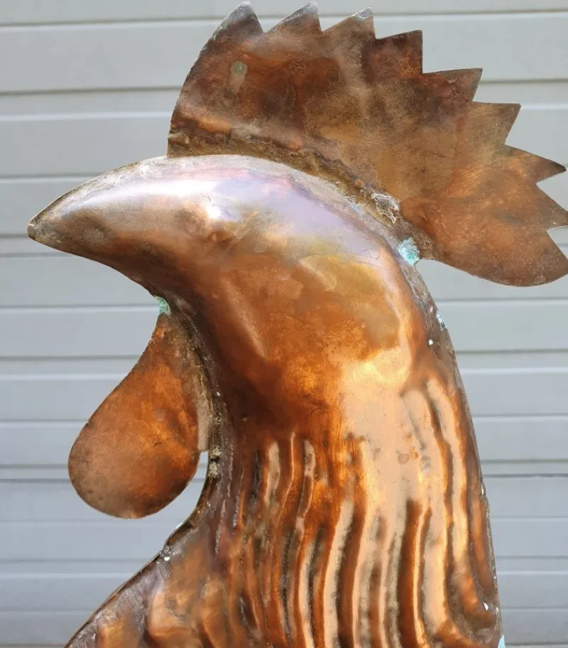 Pamono Copper Weather Vane with Rooster Wind Ornament> Garden Accessories