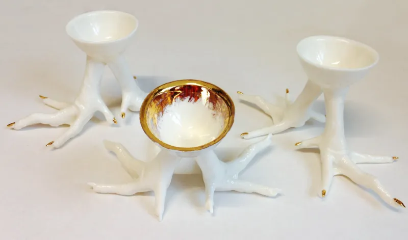Clearance Pamono Coq en Páte Egg Cup from Volokhova Porcelain