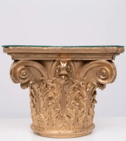Discount Pamono Corinthian Capital Side Tables, 1970s, Set of 2